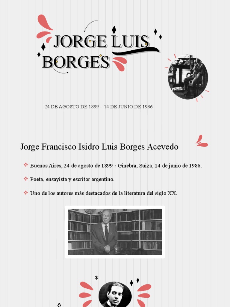 Vida y obra de Jorge Luis Borges | PDF | Las artes
