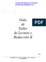 Guía Taller de Lectura y Redaccion II 2011