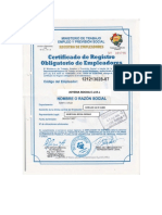 Certificado de Registro