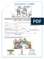 Ficha de Educación Religiosa 20-09 Sacramento Del Bautismo