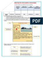 Ficha de Comunicación 18-08 Escribimos Una Descripción de Nuestra Comunidad