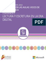 La Lectura y La Escritura en La Era Digital Ana Laura Rossaro y Ximena García Tellería 2014