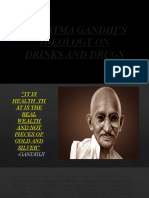 Ideologies of Gandhi On Drink and Drugs