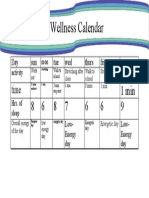 My Fitness and Wellness Calendar