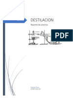 Destilacion - Reporte de Practica