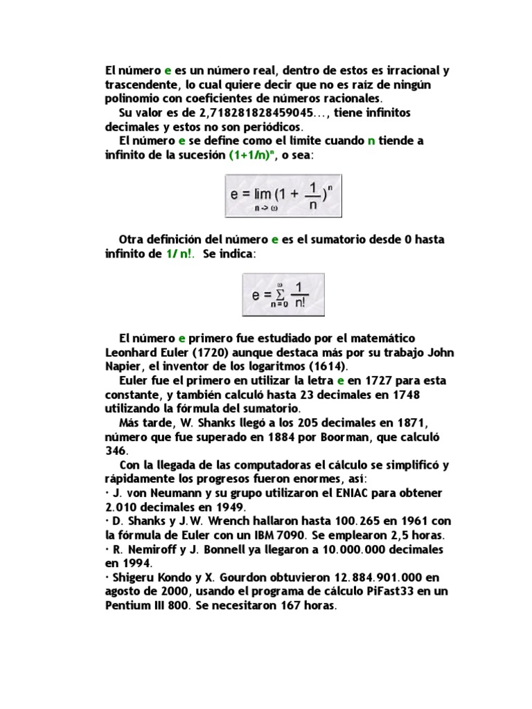 El Número | PDF | Aritmética | Conceptos matemáticos