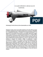 El Avión Que No Pudo Defender La Democracia en Guatemala