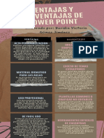 Infografia de Ventajas y Desventajas de Power Point