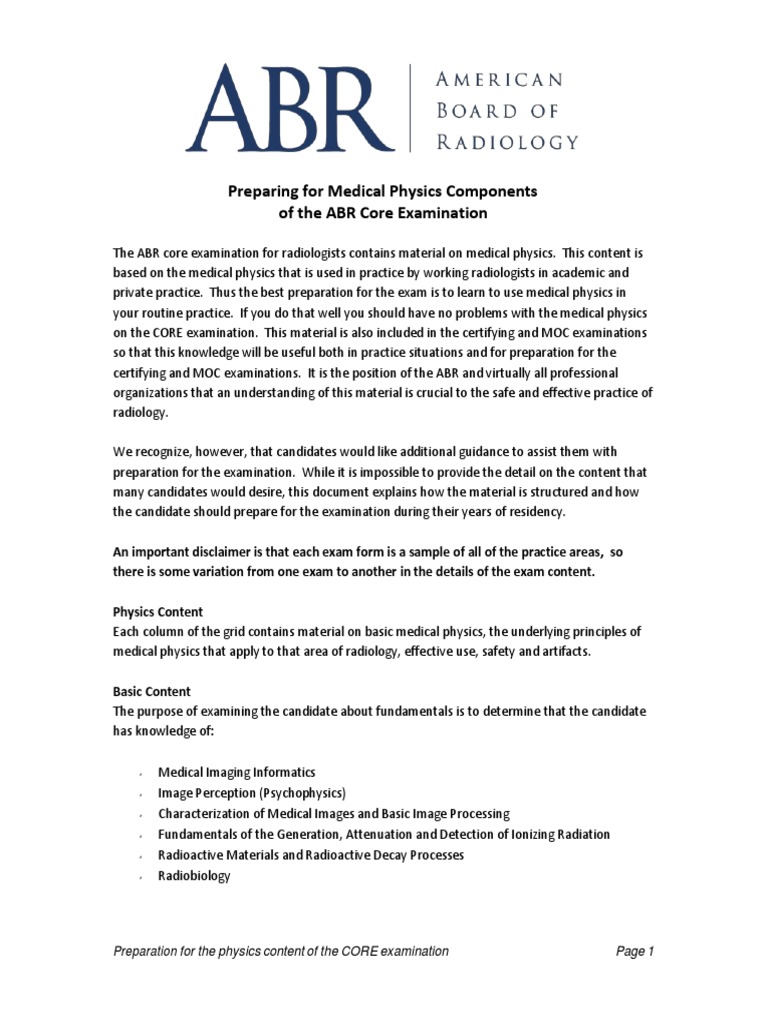 IC Study Guide Physics | PDF | Radiology | Medical Imaging