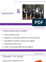 TEN-SEE AND LEARN: Key Takeaways on Tenancy Agreements, Case Studies and Enforcement During Covid