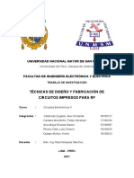 Informe 4 - Técnicas de Diseño y Fabricación de Circuitos Impresos Para Rf