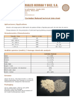 Hoja Técnica Corindon Natural Technical Data Sheet: Aplicaciones /applications