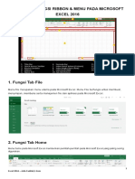 2.MENGENAL FUNGSI RIBBON Dan MENU Excel 2016