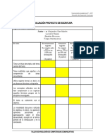 Evaluación proyecto escritura