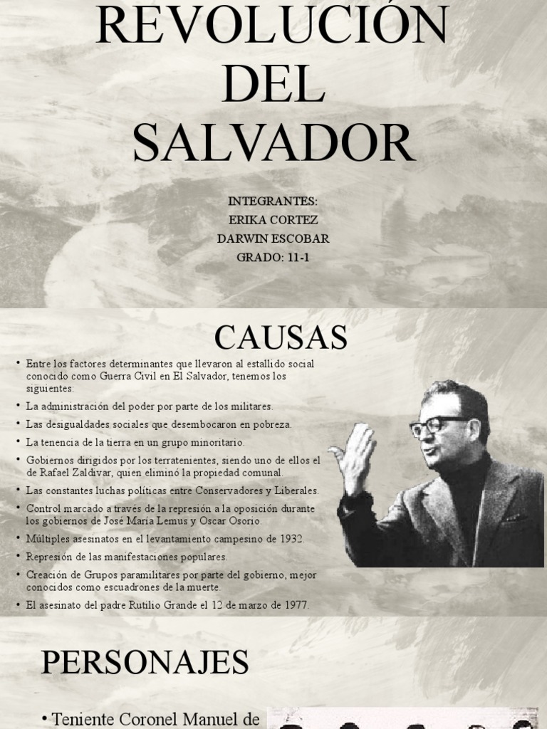 Revolución Del Salvador PDF Militar Gobierno