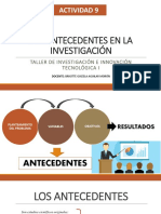 ACTIVIDAD 9 Los Antedecentes en La Investigación