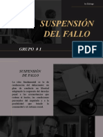 SUSPENSIÓN DEL FALLO