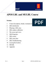 Apos LBL and Mulbl Course TRNG Manual