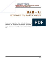 SID Penyediaan Air Baku - G. Komposisi Tim & Penugasan