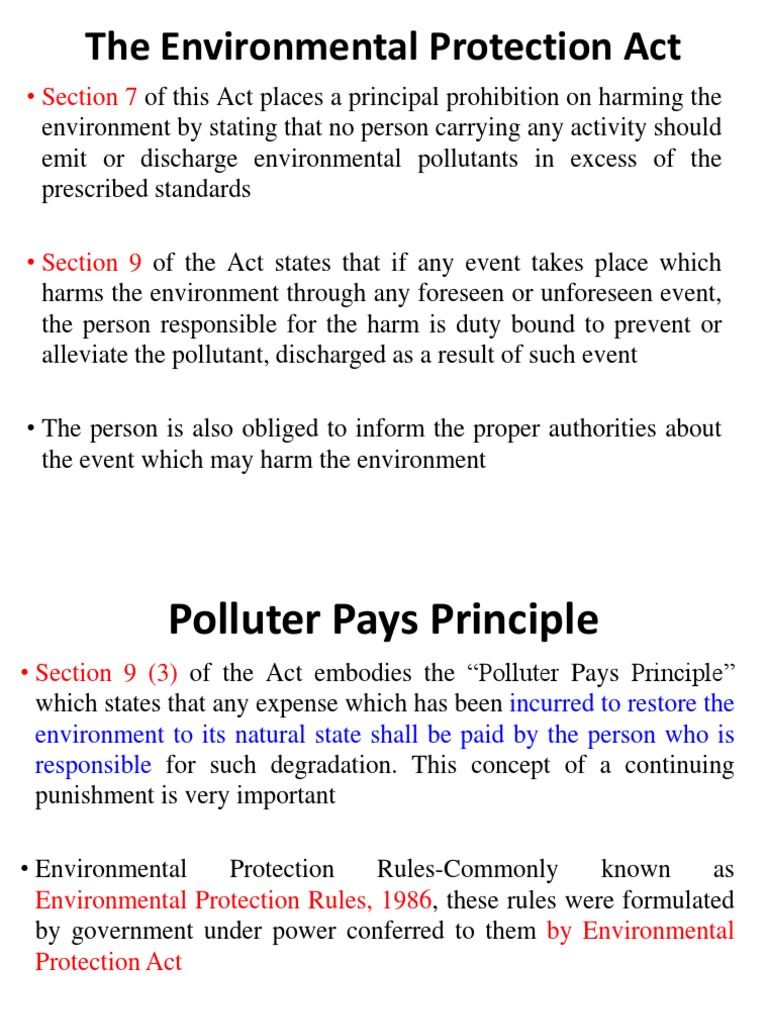 The Environmental Protection Act Section 7 PDF Waste Management Municipal Solid Waste