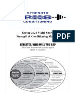Finished Copy of Spring 2020 Multi-Sport Strength and Conditioning Manual
