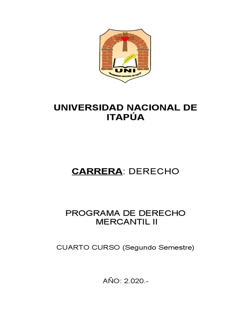 Programa de estudios derecho mercantil ii pdf cheque pagar 