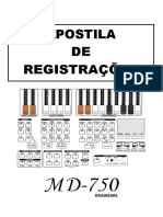 Apostila de Registrações MD-750