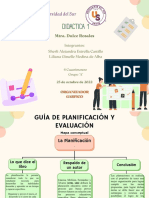 Guía de Planificación y Evaluación