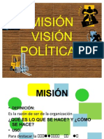 Misión, Vision y Politicas D