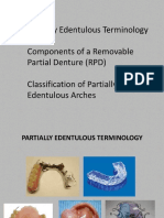 2nd Year Pre Clinical RPD Terminology Componets and Classification of Partially Edentulous Arches