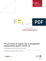 The Purchase of Organic Fish in Bangladesh Safeguarding Against COVID-19