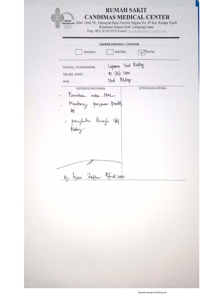 Contoh Laporan Tahunan Kesehatan Lingkungan | PDF