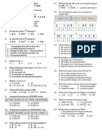 QUIZ Module 7 Week 7 Set and Subsets of Real Numbers