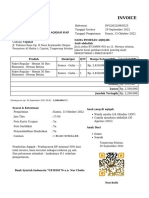 Invoice Andi Abdullah 13 Oktober 2022