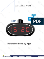 Manual de Utilizare Camera Spion Rotativa Disimulata in Ceas IP WiFi SS-IP12