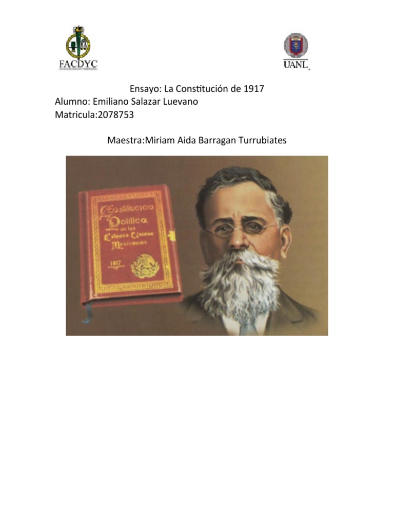 La Constitución Mexicana de 1917 | PDF | Gobierno | Justicia