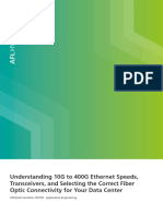 Understanding 10G To 400G Ethernet Speeds Transceivers and Selecting The Correct Fiber Optic Connectivity v2 1