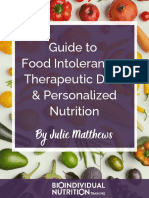 Guide To Food Intolerances, Therapeutic Diets & Personalized Nutrition