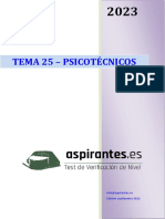 Tema 25. Guion Del Aspirantes de Psicotecnicossep2022