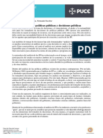 Análisis de Políticas Públicas - Escobar F., Santana S