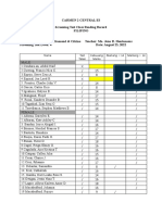 CARMEN 2 CENTRAL ES Reading Record