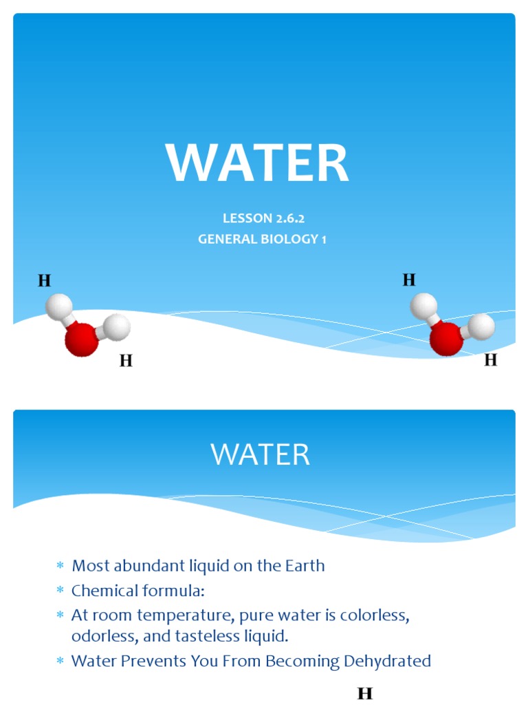 9 water pdf water properties of water