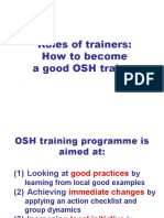 10 - How To Become A Good OSH Trainer