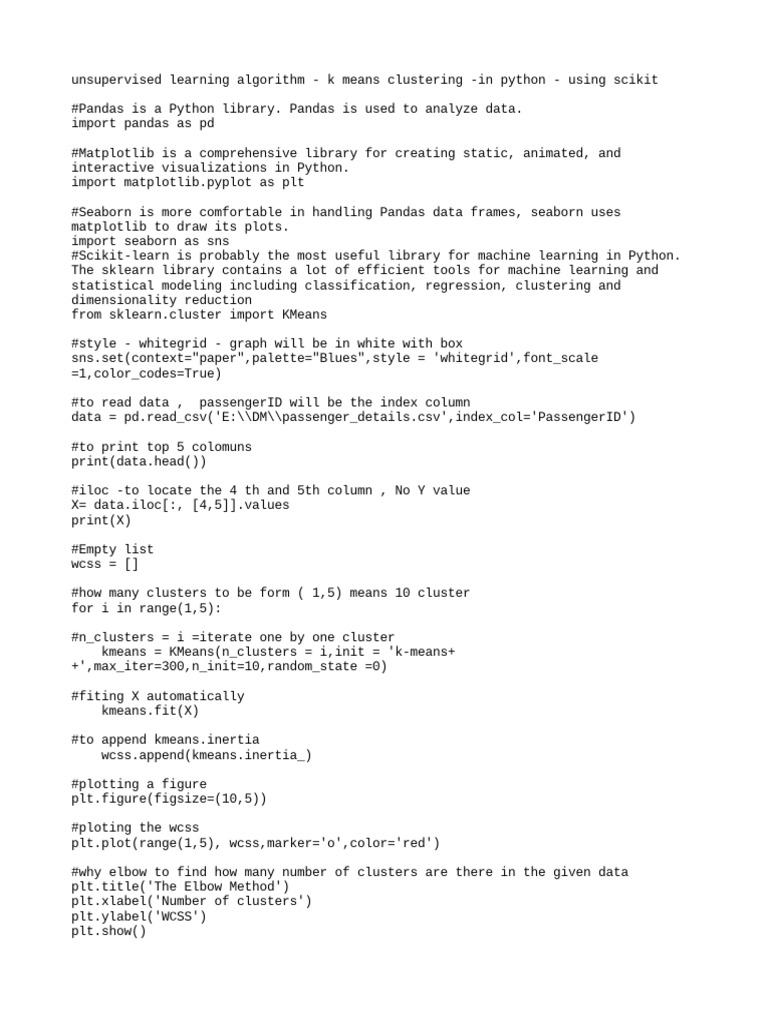 Airline reservation pdf cluster analysis machine learning