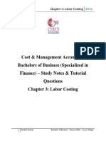 Chapter 3 Labor Costing Q