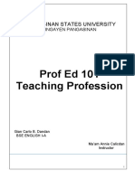 Pangasinan States University Teaching Profession