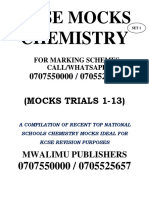 Chemistry Mocks Set 1