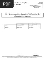 DC - Sensor Supplies Allocation / Affectation Des Alimentations Capteurs