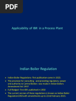 Applicability of IBR in A Process Plant Equipment