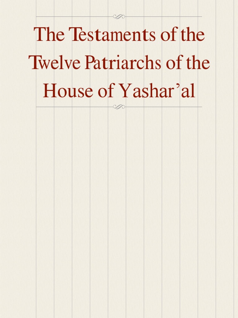 Testaments of The Patriarchs PDF Envy Sacrifice